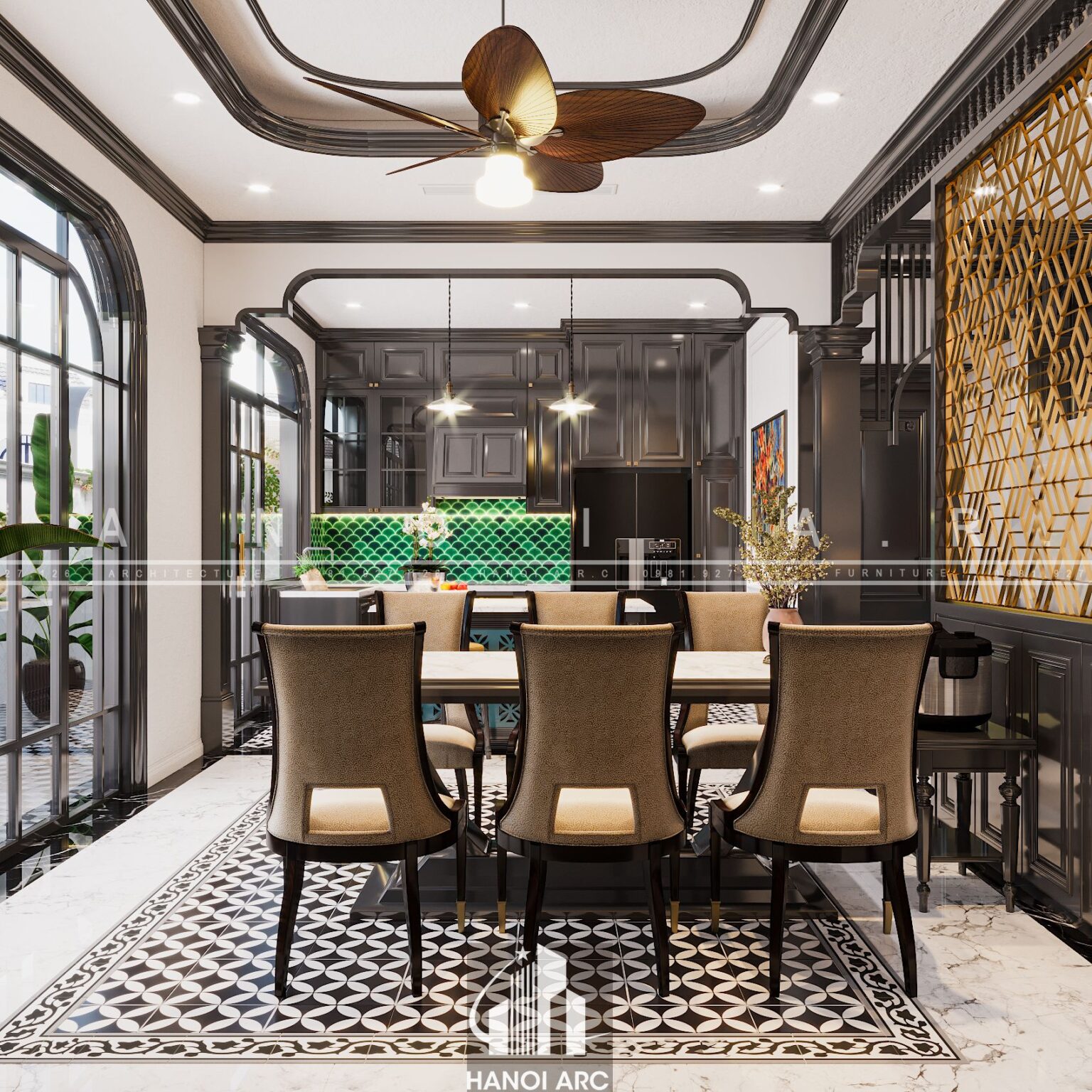 Mẫu thiết kế nội thất theo phong cách indochine HH09.04 - TP. Thanh Hoá ...
